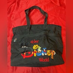 Disney World Black Tote Bag
